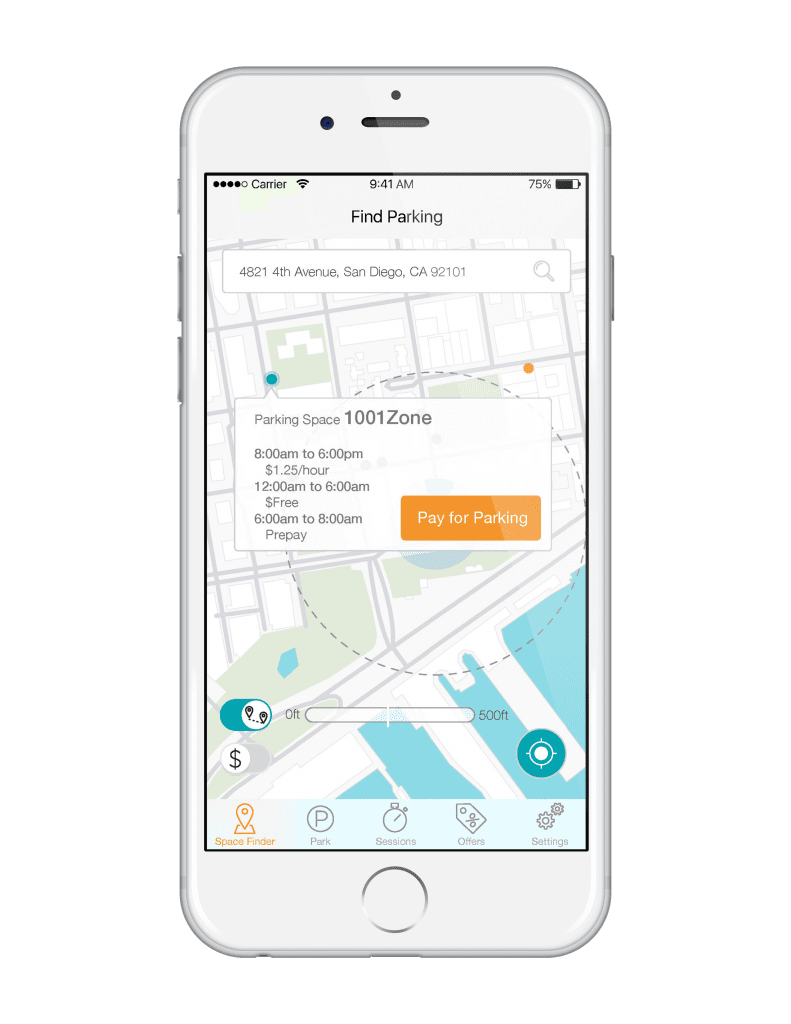 car parking finder mobile app development