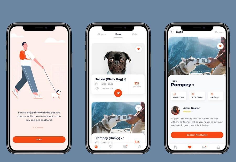 Dog Walker App Features