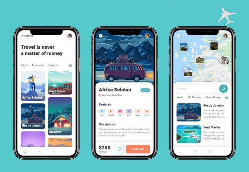 travel planner software development
