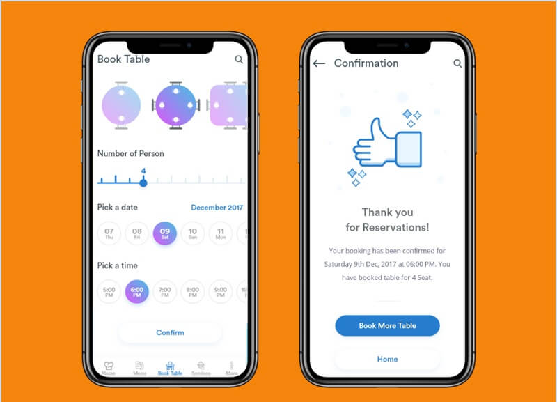 Restaurant Reservation App Development