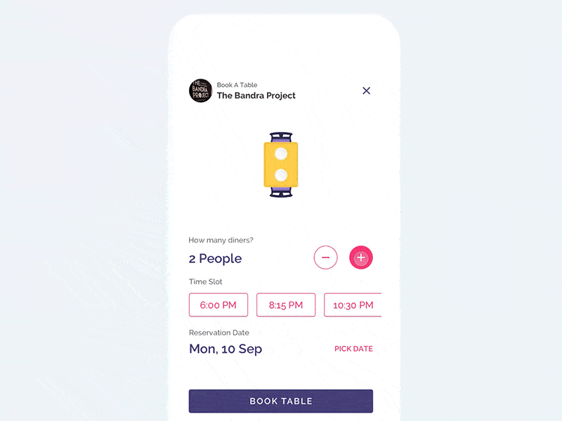 Restaurant Reservation App Development