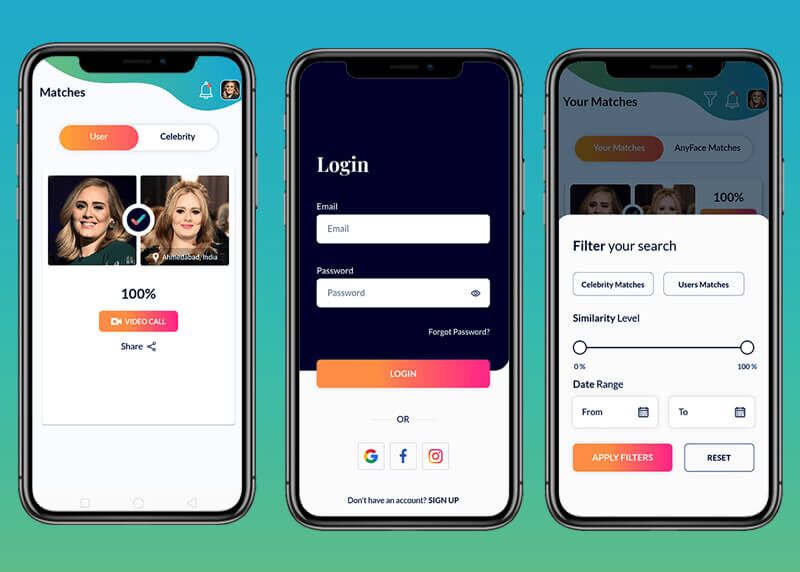 General Features of  look alike celebrity app