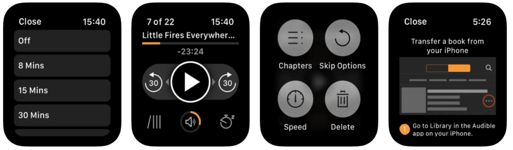 Audible&nbsp;apple watch app