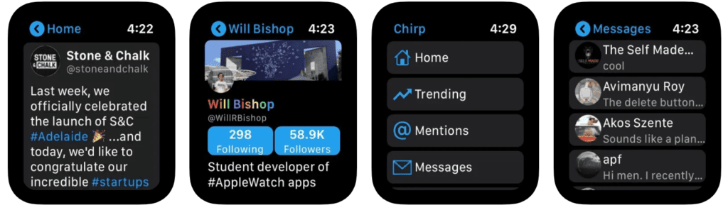 Chirp for Twitter&nbsp;apple watch app