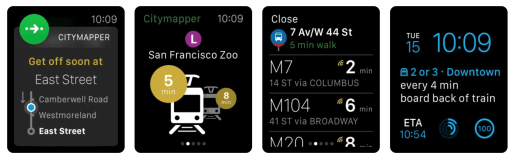 Citymapper&nbsp;apple watch app