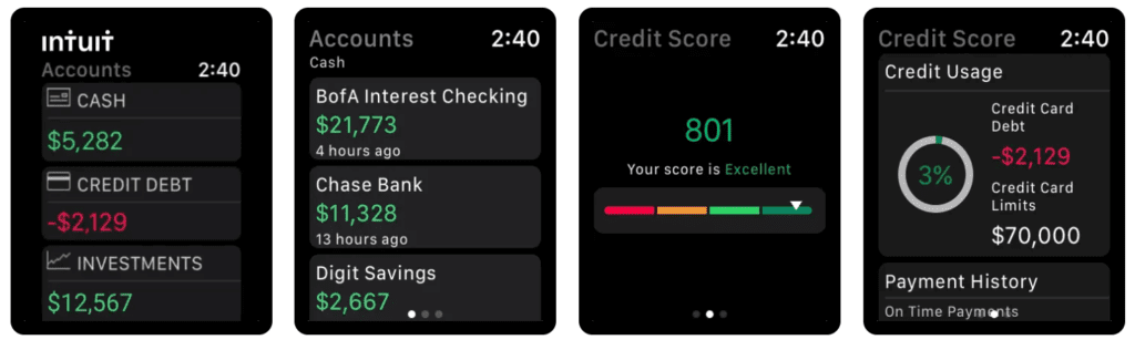 Mint&nbsp;apple watch app