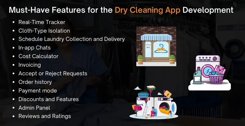 Dry Cleaning App Development Features