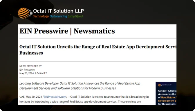 Octal IT Solution Unveils the Range of Real Estate App Development Services for Businesses