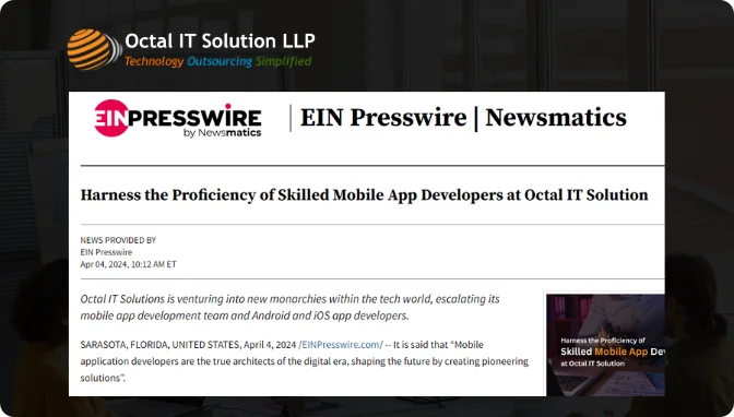 Harness the Proficiency of Skilled Mobile App Developers at Octal IT Solution
