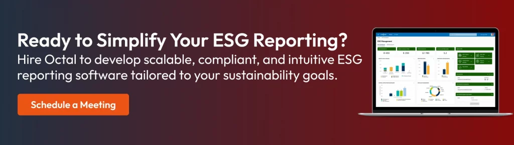 Develop ESG Reporting Software cta1