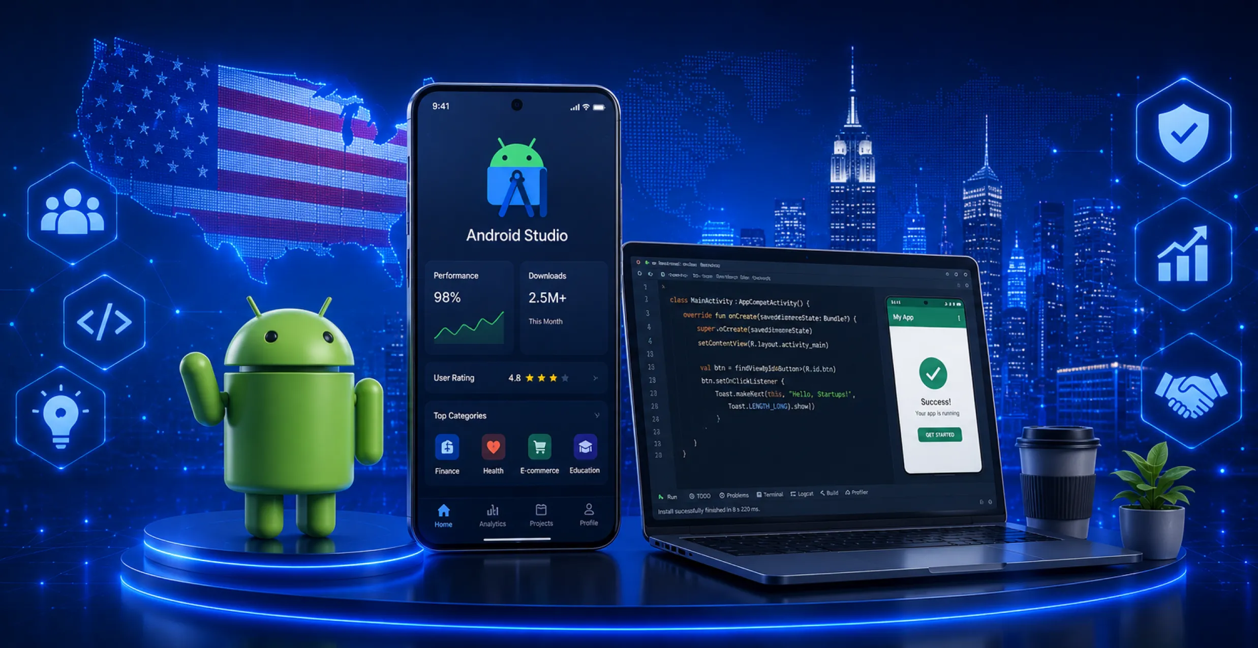why hire android app developers in usa