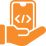 Grocery App Support & Maintenance Icon