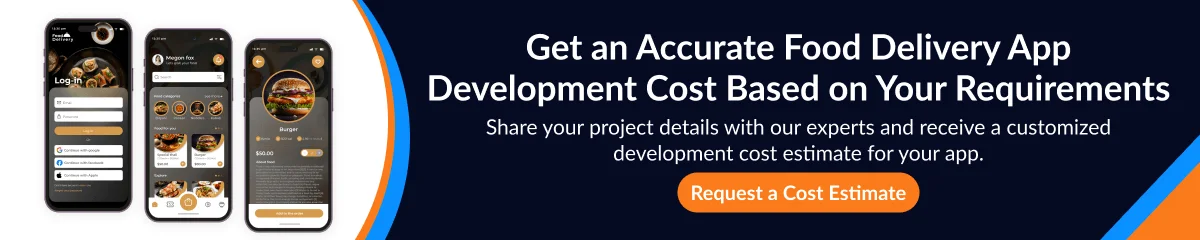 Food app Development Costs  CTA