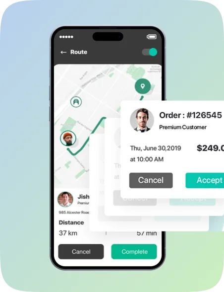 Delivery Driver App Features