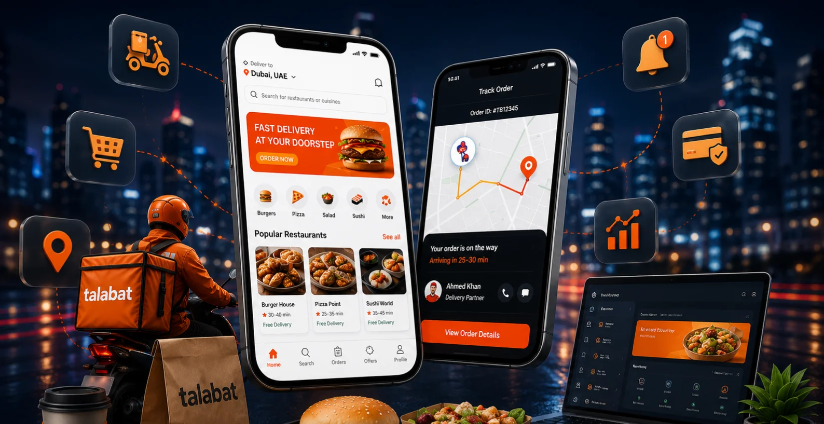How to Develop a Food Delivery App like Talabat: Cost and Key Features 2025
