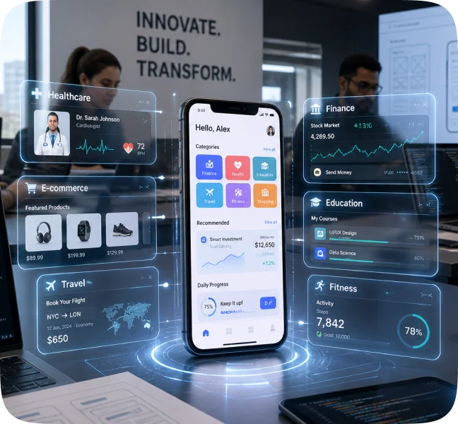 Industries Served by Our Leading Mobile App Developers