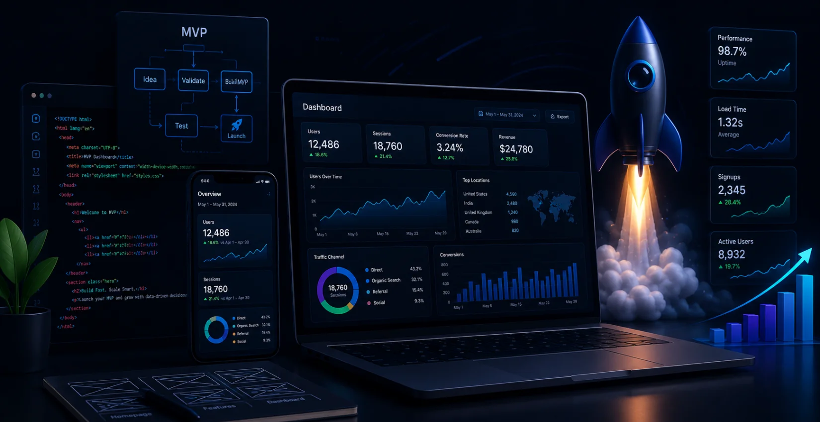 Web Design and Development for Startups: How to Build an MVP That Scales?