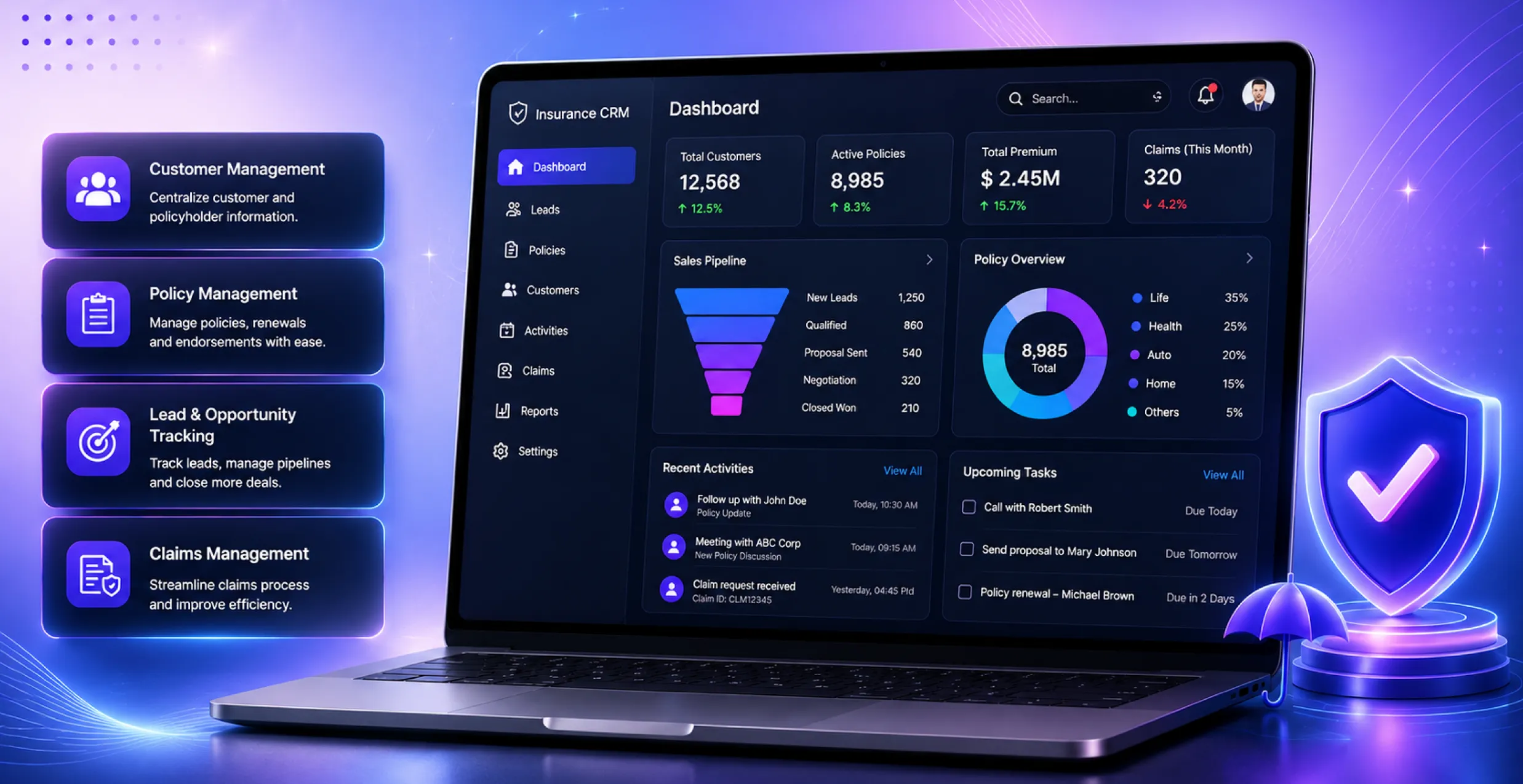Insurance CRM Software Development: Features, Benefits, Cost, and Implementation Guide