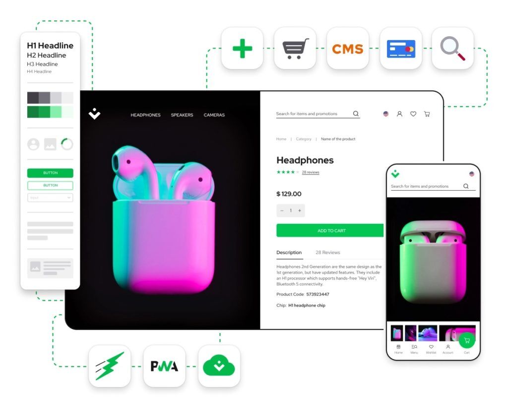 vue.js Headless eCommerce
