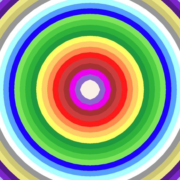 How To Make A Circular Color Gradient In Python?