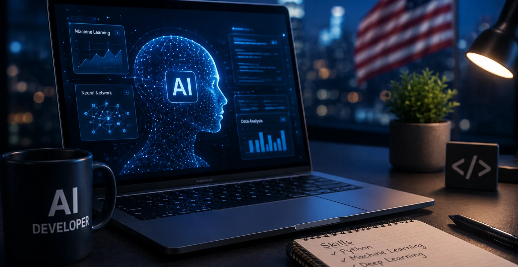 cost to hire AI developers in USA